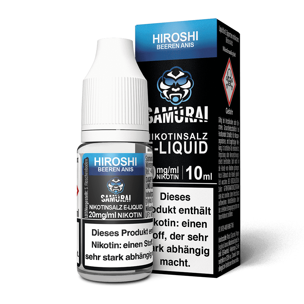 Samurai Nikotinsalz - Hiroshi Beeren Anis - Liquid 20mg 10ml