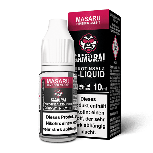 Samurai Nikotinsalz - Masaru Himbeer Cassis - Liquid 20mg 10ml