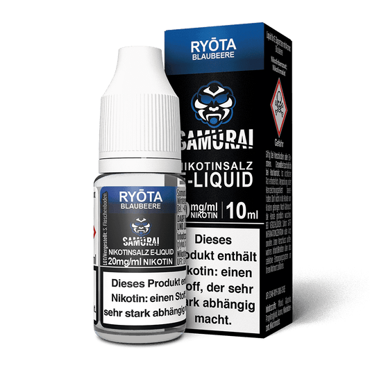 Samurai Nikotinsalz - Ryota Blaubeere - Liquid 20mg 10ml