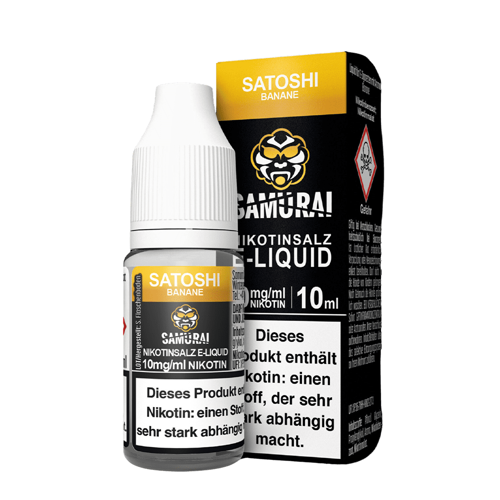 Samurai Nikotinsalz - Satshoi Banane - Liquid 20mg 10ml