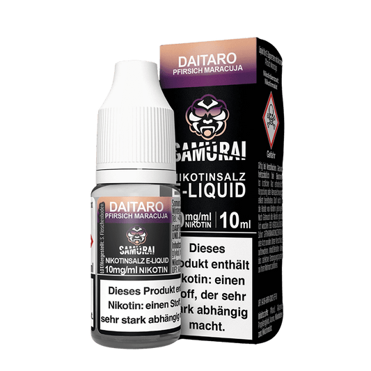Samurai Nikotinsalz - Daitaro Pfirsich Maracuja - Liquid 20mg 10ml
