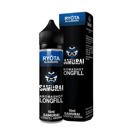 Samurai Longfill - Ryota Blaubeere - 10ml Aroma in 60ml Flasche