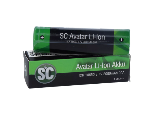 SC 18650er Akku 2000 mAh - 3,7V
