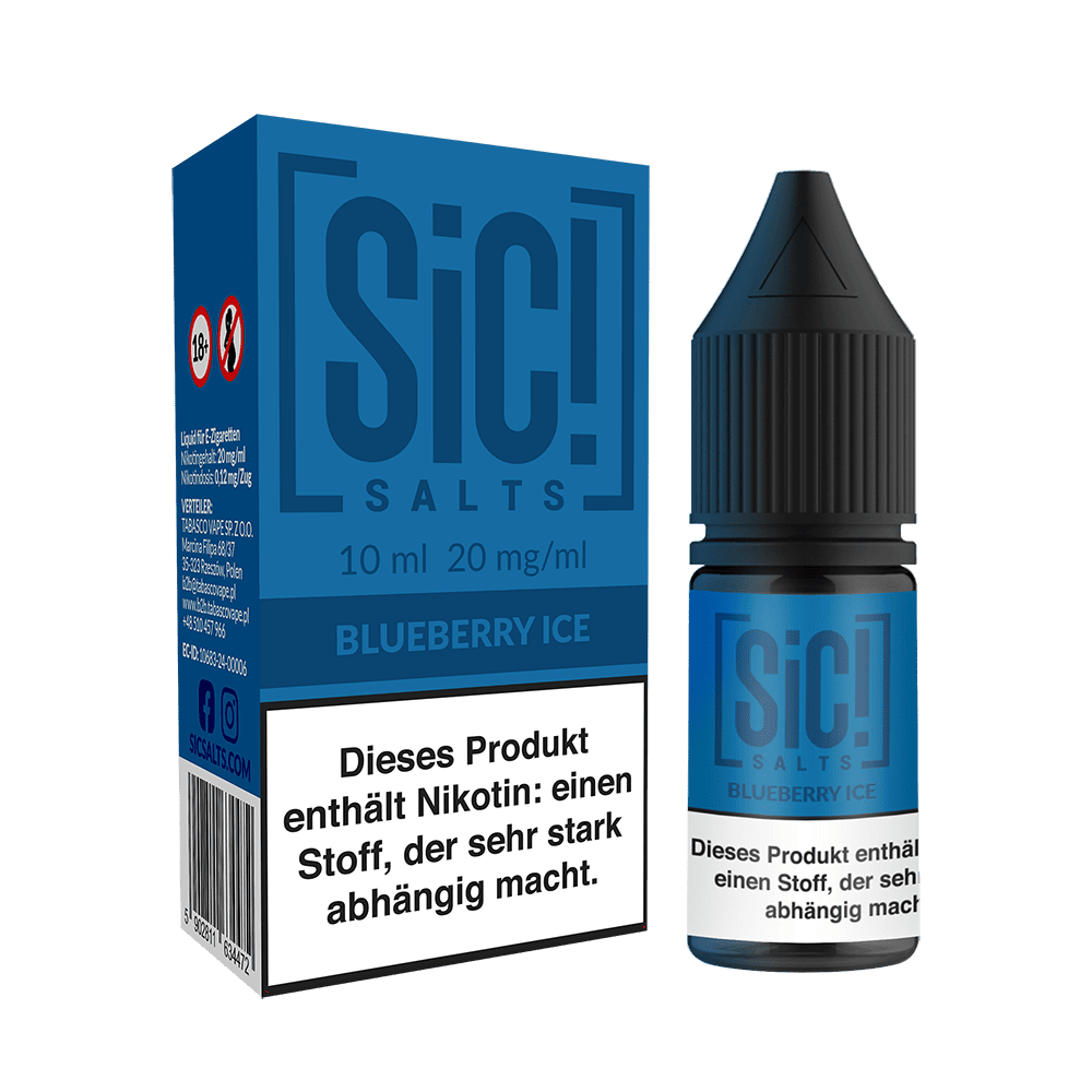 SIC Nikotinsalz - Blueberry Ice -10ml Liquid 10mg