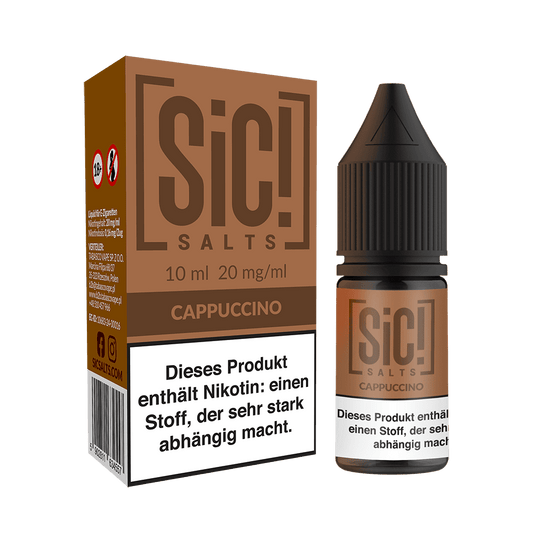 SIC Nikotinsalz Cappuccino - 10ml Liquid