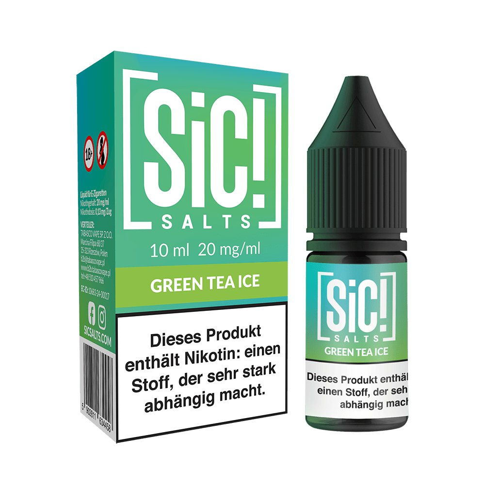 SIC Nikotinsalz Green Tea Ice - 10ml Liquid