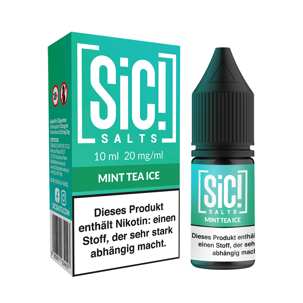 SIC Nikotinsalz - Mint Tea Ice -10ml Liquid 10mg