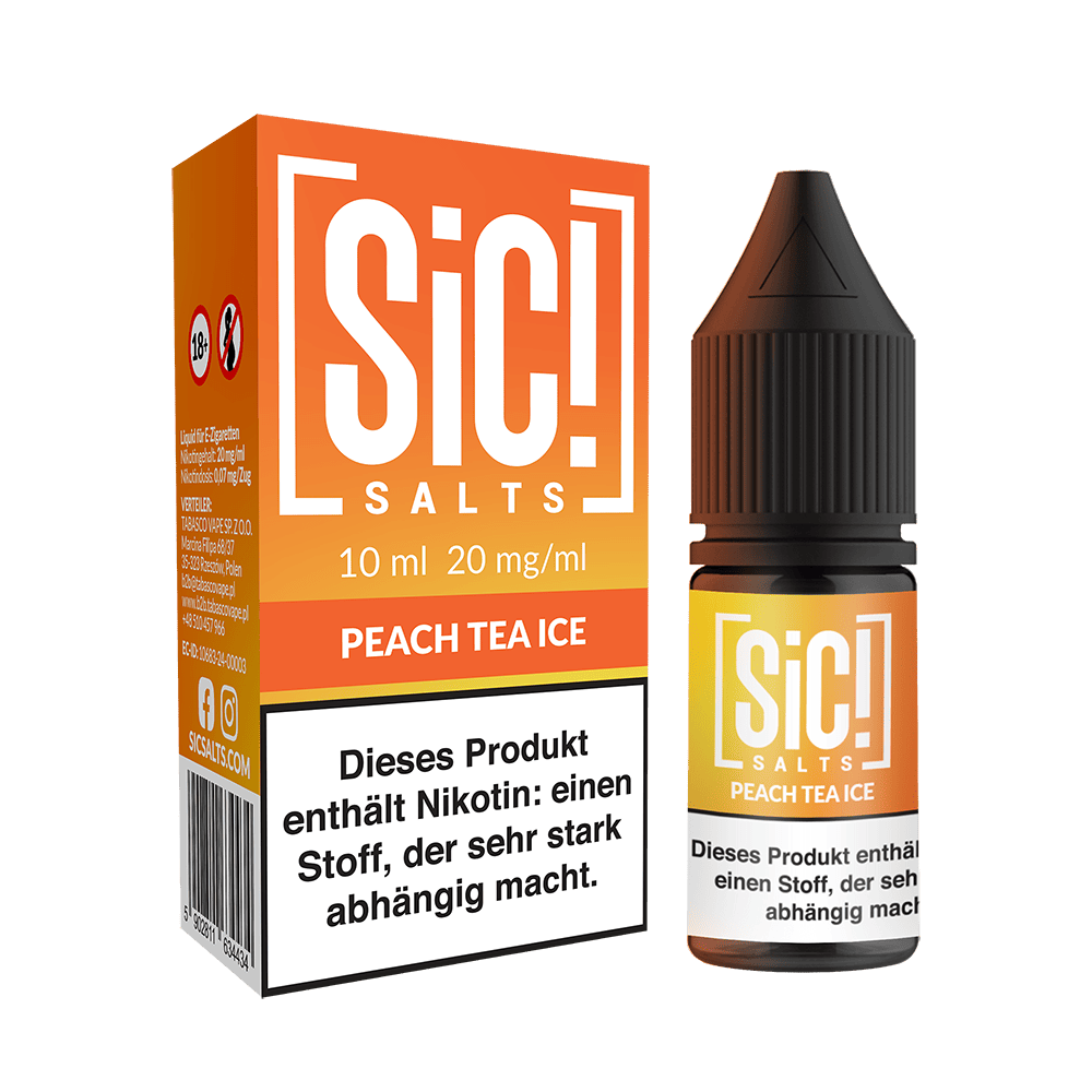 SIC Nikotinsalz Peach Tea Ice - 10ml Liquid
