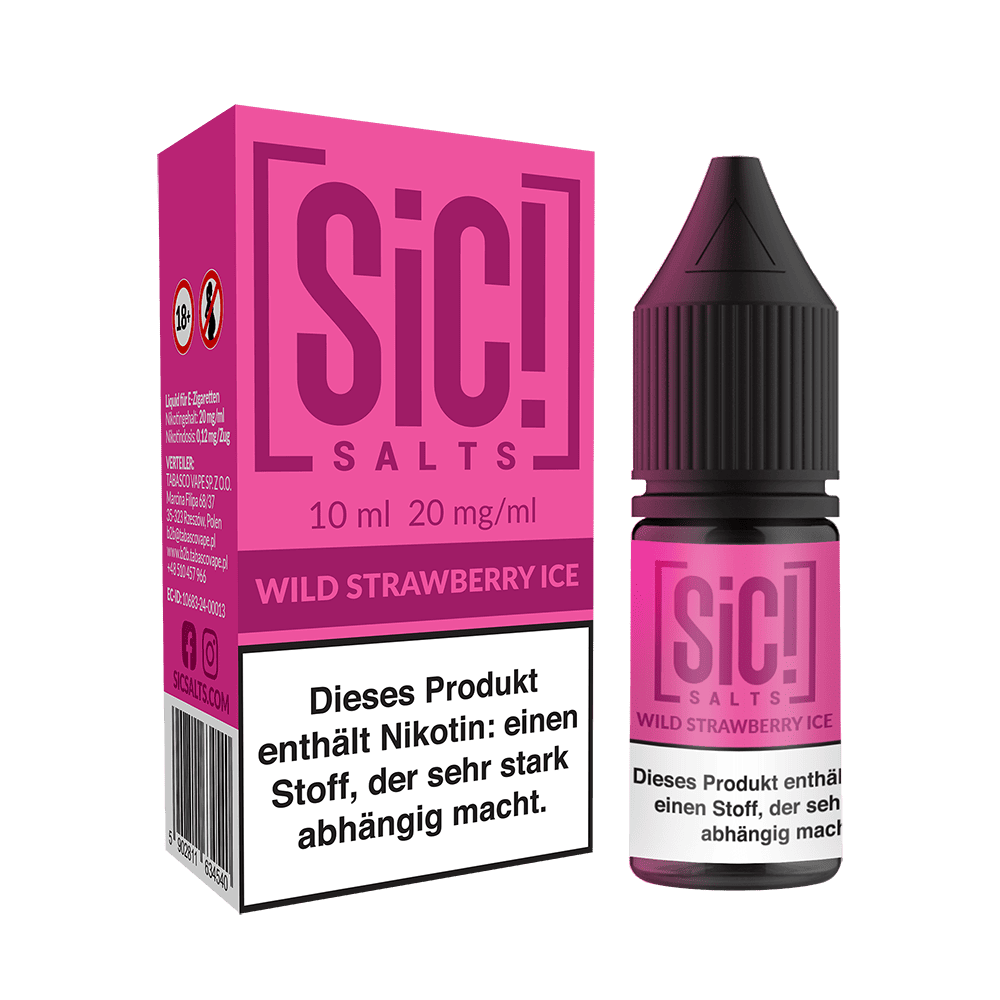 SIC Nikotinsalz - Wild Strawberry Ice -10ml Liquid 10mg
