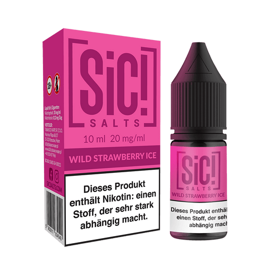 SIC Nikotinsalz - Wild Strawberry Ice -10ml Liquid 10mg