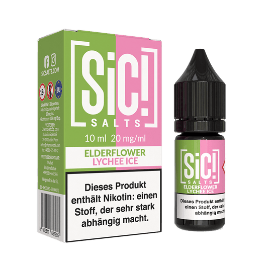 SIC Nikotinsalz - Elderflower Lychee Ice -10ml Liquid 20mg