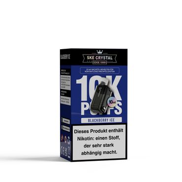[Paket] 10x SKE Crystal Edge 10K Blackberry Ice - 10ml Pod