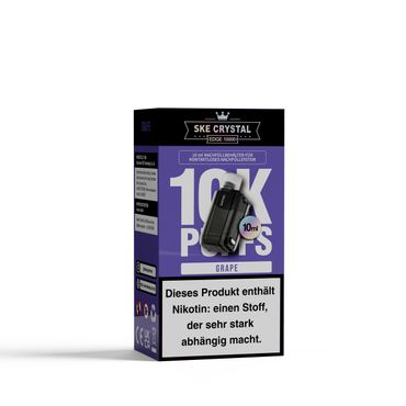 [Paket] 10x SKE Crystal Edge 10K Grape - 10ml Pod