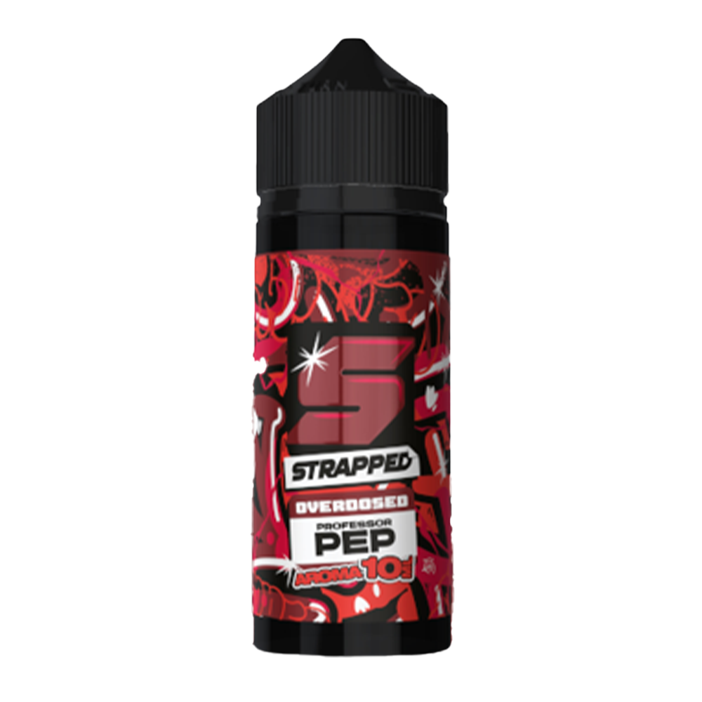 Strapped Longfill - Professor Pep - Overdosed 10ml Aroma in 120ml Flasche