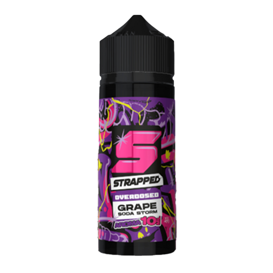 Strapped Longfill - Grape Soda Storm - Overdosed 10ml Aroma in 120ml Flasche