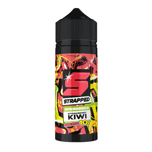 Strapped Longfill - Strawberry Kiwi - Overdosed 10ml Aroma in 120ml Flasche