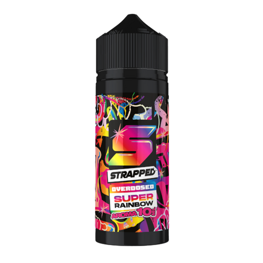 Strapped Longfill - Super Rainbow - Overdosed 10ml Aroma in 120ml Flasche