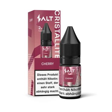 [Paket] 10x Salt Cristallite Liquid 10ml - Cherry - 20mg/ml Nikotinstärke