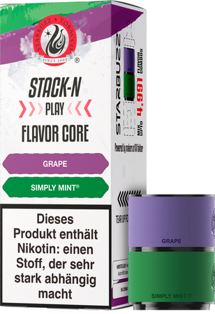 [Paket] 10x Star Buzz Pod Grape und Simply Mint - 2er Pack - 20mg