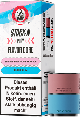 [Paket] 10x Star Buzz Pod Strawberry Raspberry Ice und Sugar Rush - 2er Pack - 20mg