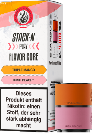 [Paket] 10x Star Buzz Pod Triple Mango und Irish Peach - 2er Pack - 20mg