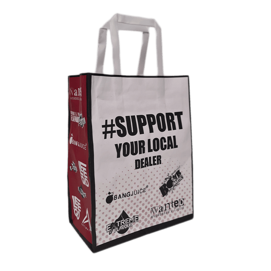 Papiertüte Vaporesso #support your local dealer