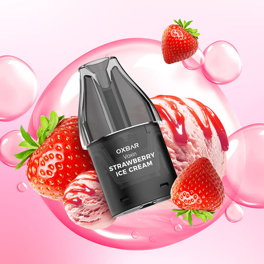 Oxbar Voxin Einweg Pod - Strawberry Ice Cream - 20mg Nikotinsalz 2ml
