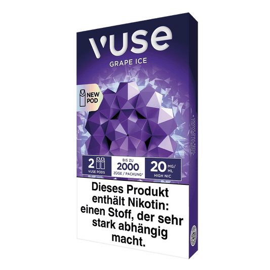 2x Vuse Pod Grape Ice Nic Salts 20mg