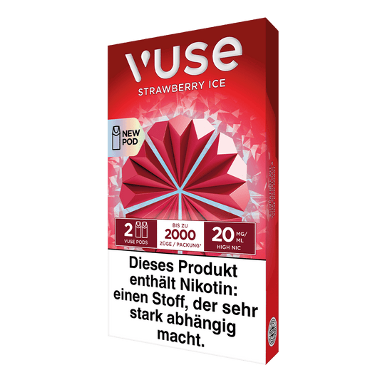 2x Vuse Pod Strawberry Ice Nic Salts 20mg