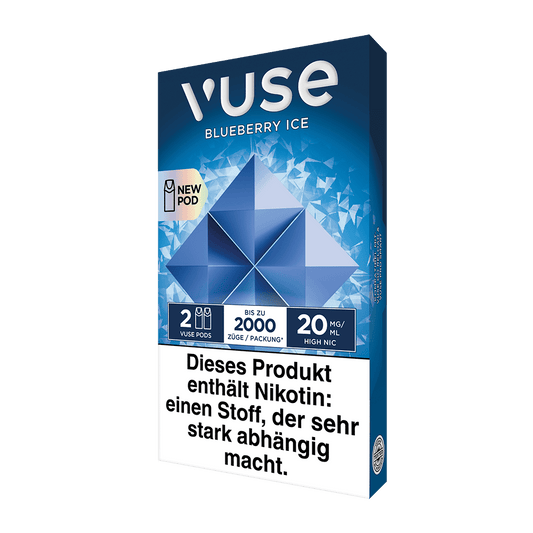 2x Vuse Pod Blueberry Ice 0mg