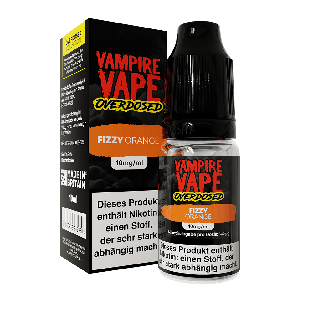 Vampire Vape Nikotinsalz Fizzy Orange Overdosed Liquid
