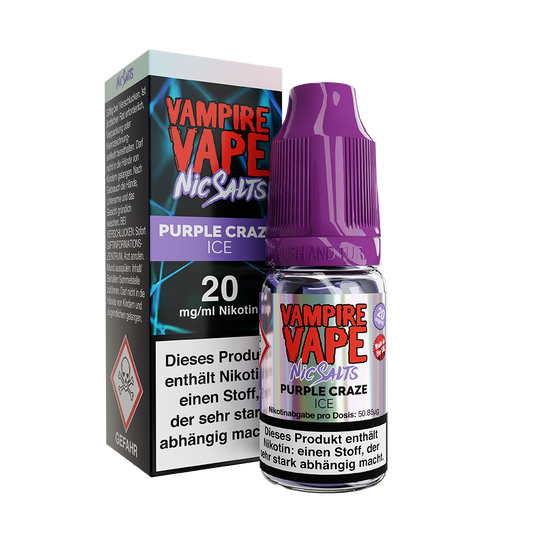 Vampire Vape Nikotinsalz - Purple Craze Ice - Overdosed Liquid 20mg 10ml