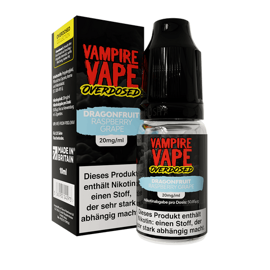 Vampire Vape Nikotinsalz - Dragonfruit Raspberry Grape - Overdosed Liquid 20mg 10ml