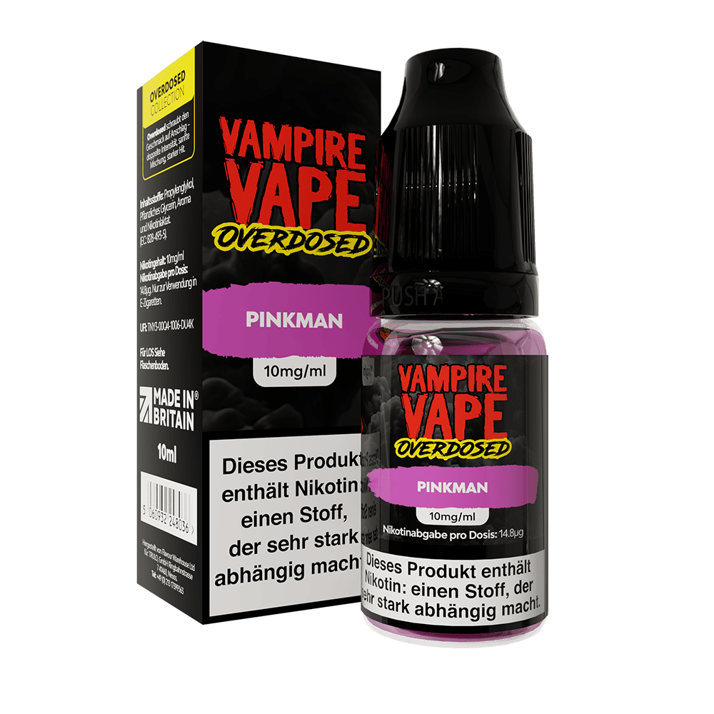 Vampire Vape Nikotinsalz - Pinkman - Overdosed Liquid 10mg 10ml