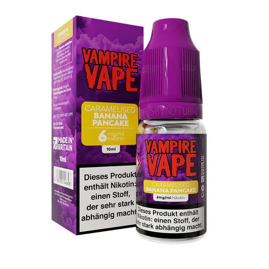 Vampire Vape Caramelised Banana Pancake Liquid 10ml 6mg