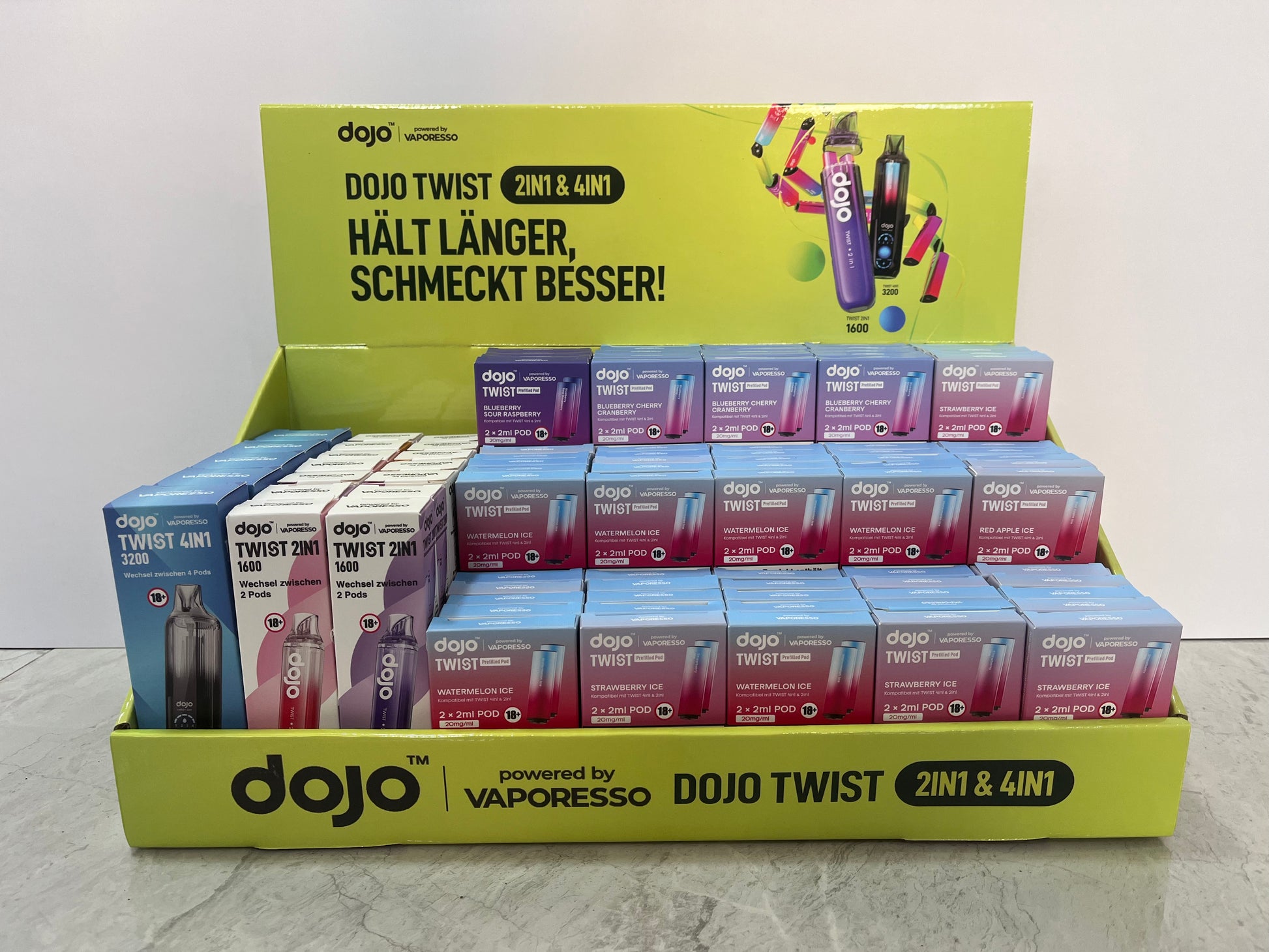 Vaporesso - Dojo - Twist Leer-Display (3 Ebenen)