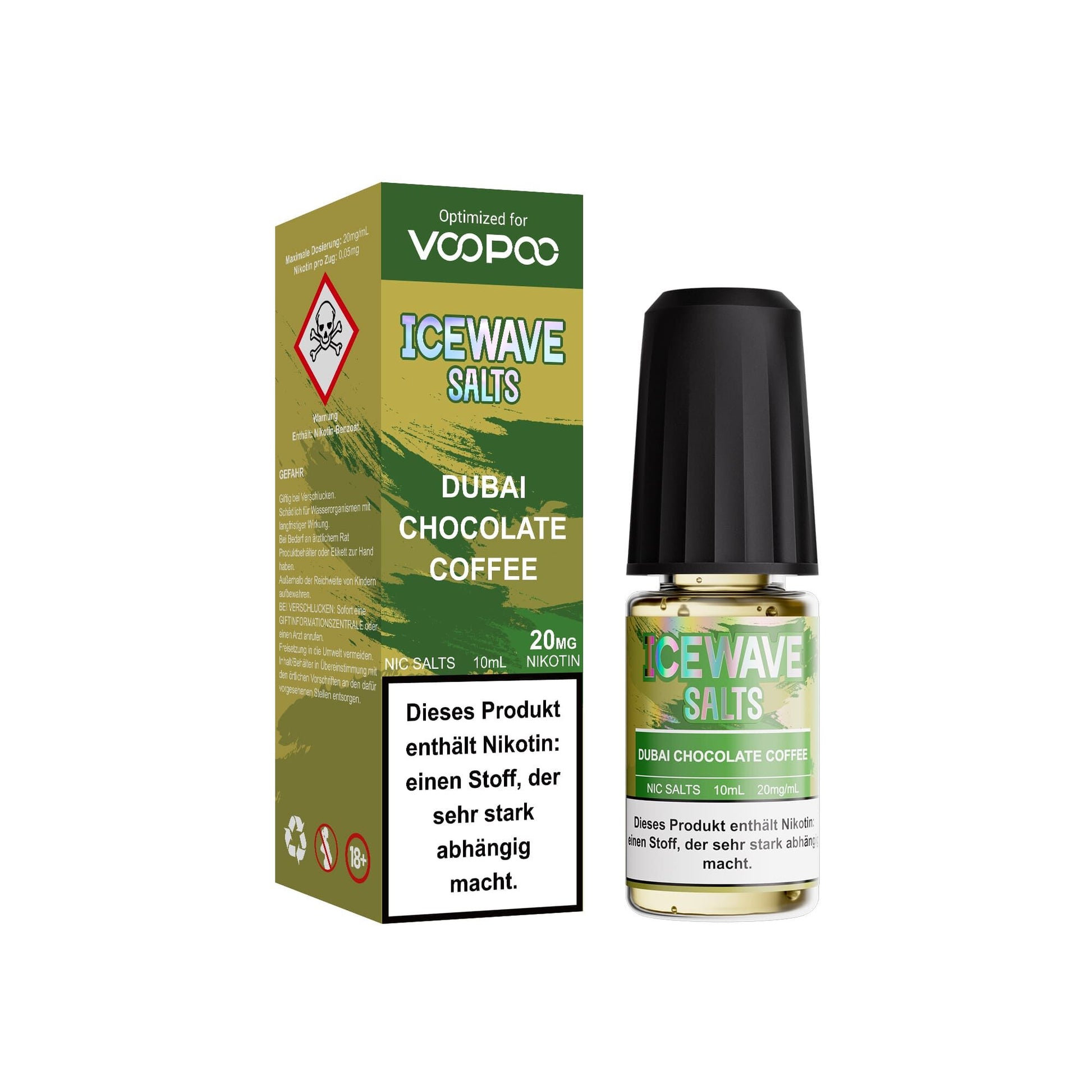 Icewave Nikotinsalz - Dubay Chocolate Coffee - 10ml Liquid 20mg