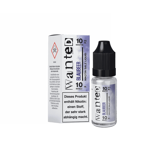 Wanted Nikotinsalz - Blaubeer - Overdosed 10ml Liquid 10mg
