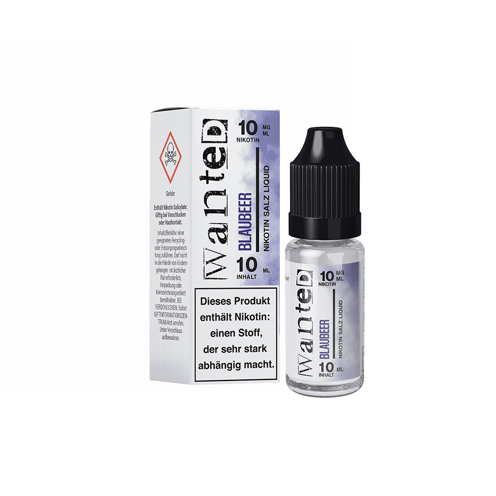 Wanted Nikotinsalz Blaubeer Overdosed Liquid