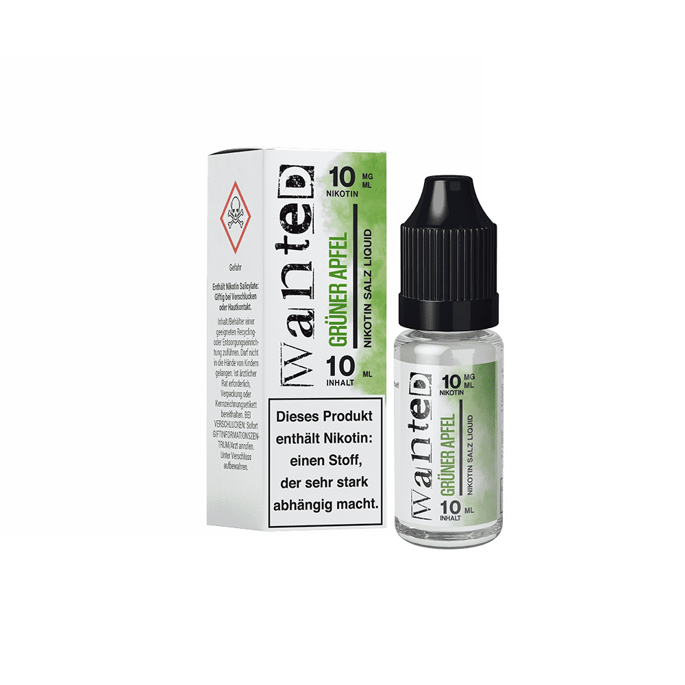 Wanted Nikotinsalz grüner Apfel Overdosed Liquid