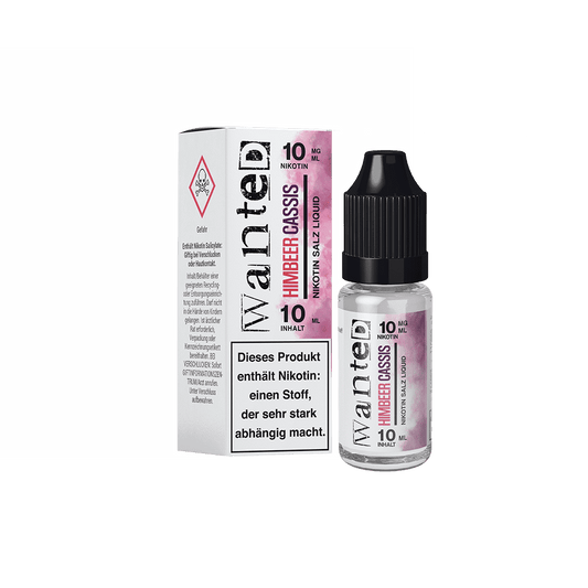 Wanted Nikotinsalz - Himbeer Cassis - Overdosed 10ml Liquid 10mg