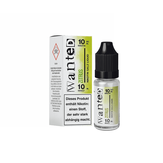 Wanted Nikotinsalz - Zitrus - Overdosed 10ml Liquid 10mg