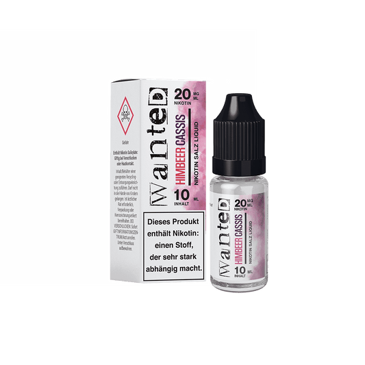 Wanted Nikotinsalz - Himbeer Cassis - Overdosed 10ml Liquid 20mg