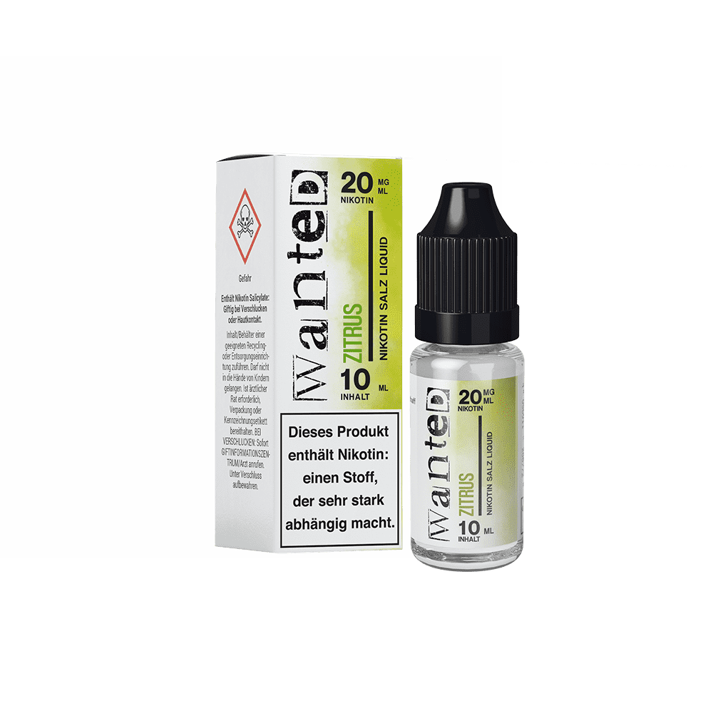 Wanted Nikotinsalz - Zitrus - Overdosed 10ml Liquid 20mg