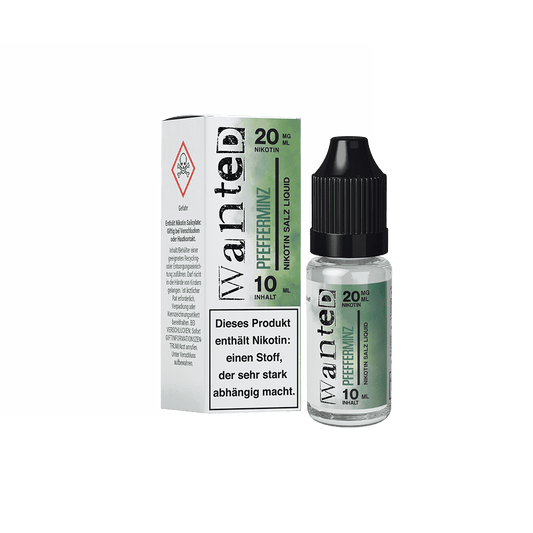 Wanted Nikotinsalz - Pfefferminz - Overdosed 10ml Liquid 20mg