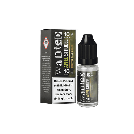 Wanted Nikotinsalz - Apfelstrudel - Overdosed 10ml Liquid 10mg