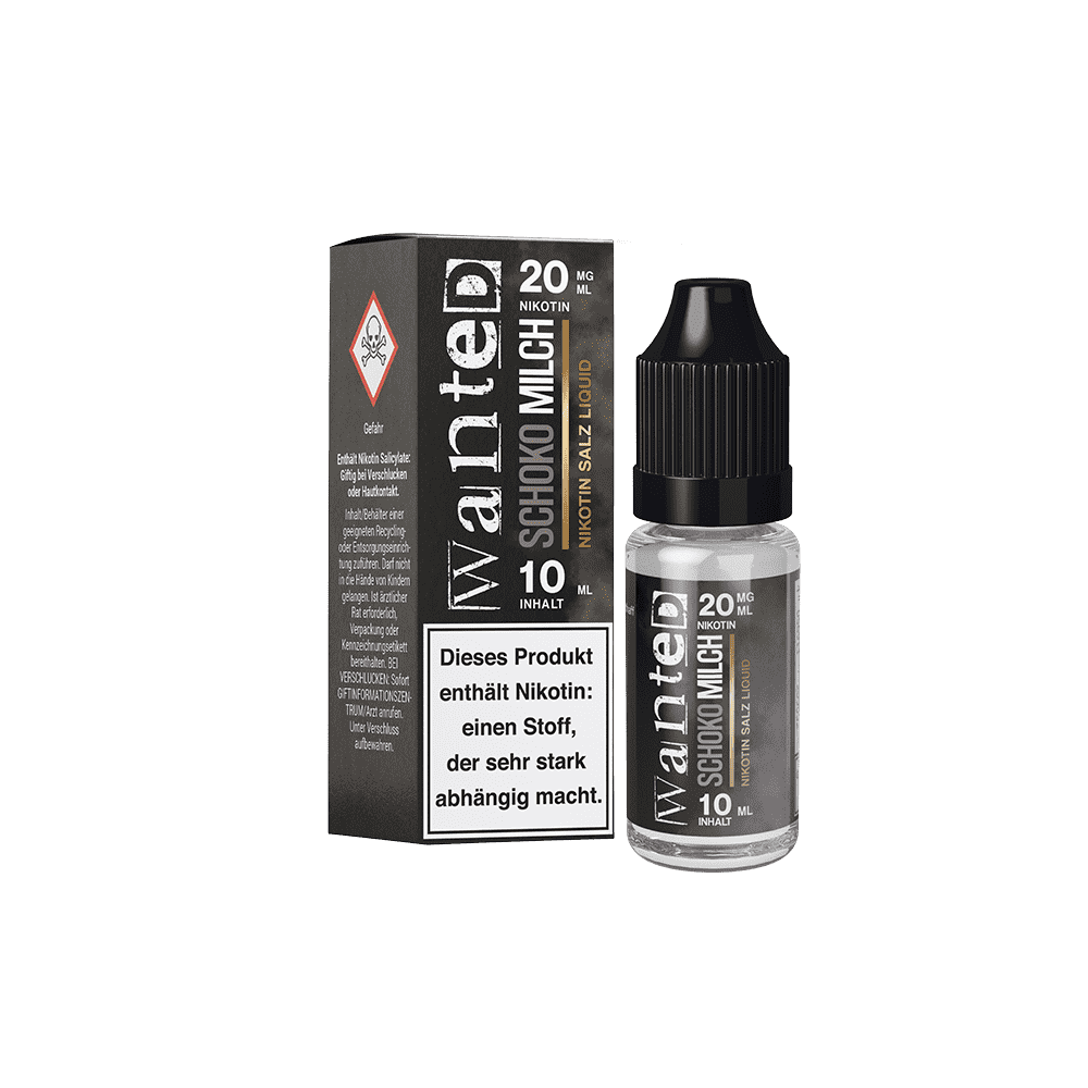 Wanted Nikotinsalz - Schokomilch - Overdosed 10ml Liquid 20mg