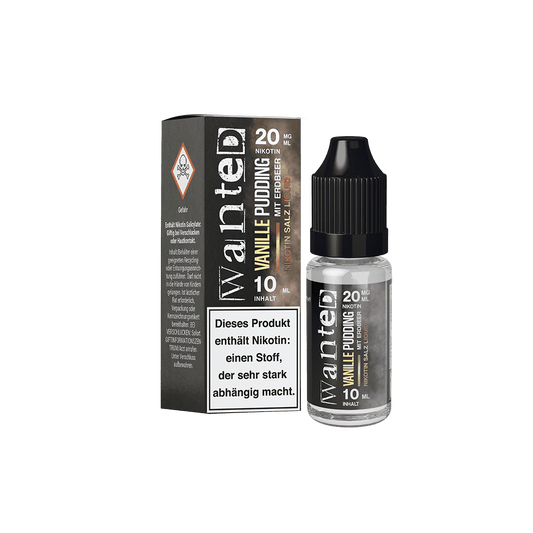 Wanted Nikotinsalz - Vanillepudding mit Erdbeer - Overdosed 10ml Liquid 20mg