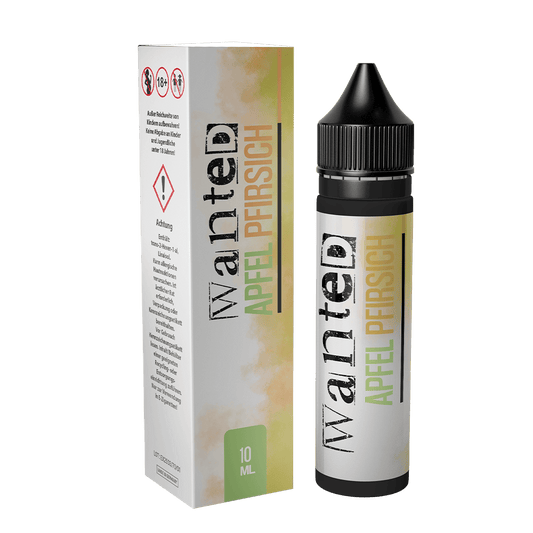 Wanted Aroma Longfill - Apfel Pfirsich - 10ml in 60ml Flasche