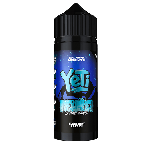 Yeti Longfill - Blueberry Razz Ice - Overdosed 10ml Aroma in 120ml Flasche